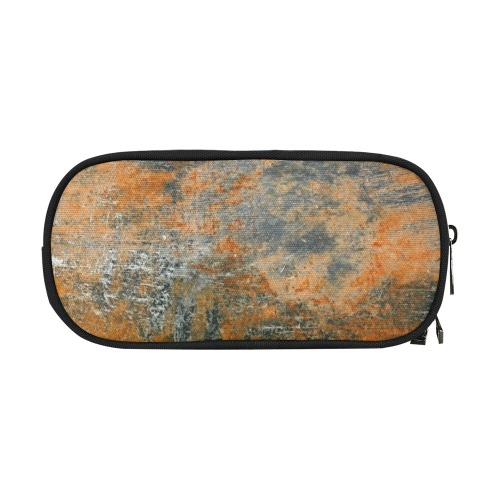 grunge-orange-simple-rust-scratches-metal Pencil Pouch/Large (Model 1680)