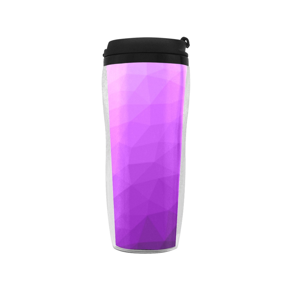 Purple gradient geometric mesh pattern Reusable Coffee Cup (11.8oz)
