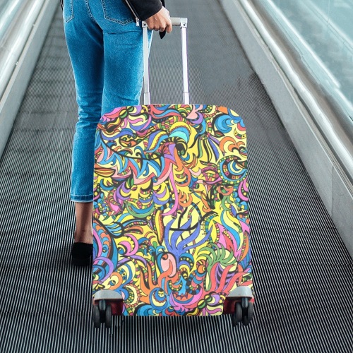 Mariana Trench Luggage Cover/Medium 22"-25"