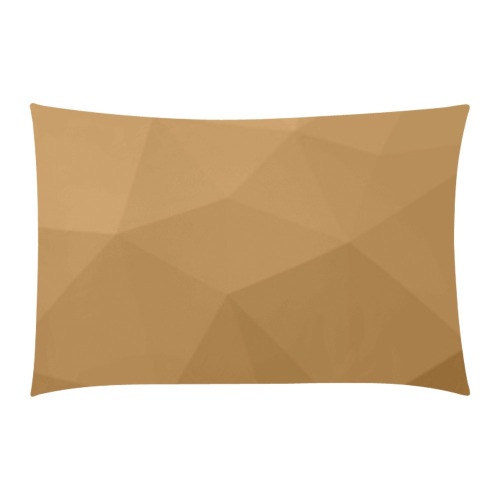 Brown gradient geometric mesh pattern 3-Piece Bedding Set