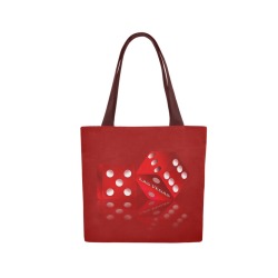 Las Vegas Craps Dice Canvas Tote Bag (Model 1657)