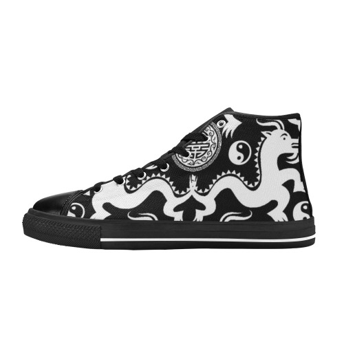 CHINESE DRAGONS Men’s Classic High Top Canvas Shoes (Model 017)