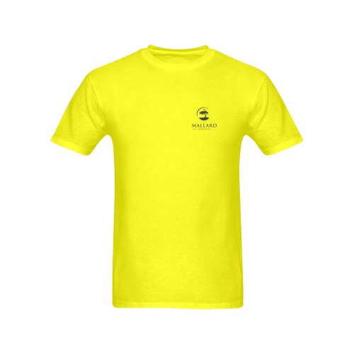 Mallard transparent yellow Men's T-Shirt in USA Size (Two Sides Printing)