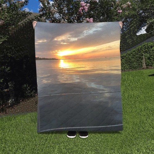 Pier Sunset Collection Quilt 40"x50"