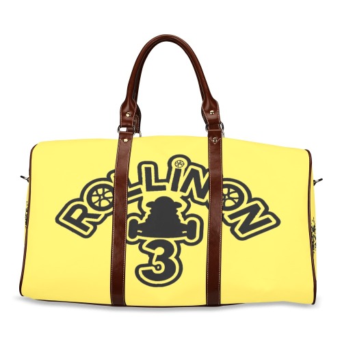 RollinOn3 Yellow Travel Bag Waterproof Travel Bag/Small (Model 1639)
