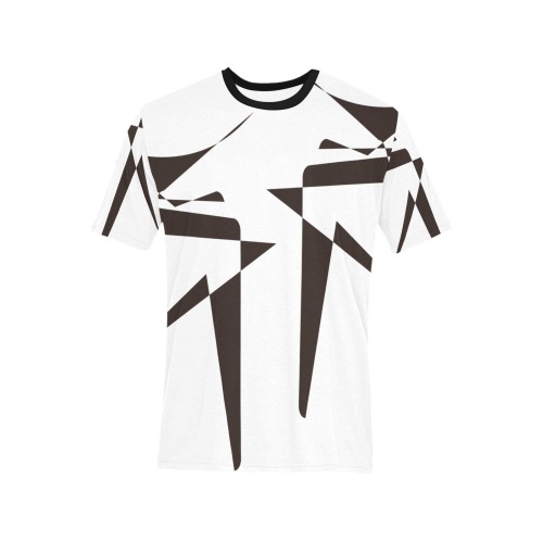 graphic8 Men's All Over Print T-Shirt (Solid Color Neck) (Model T63)