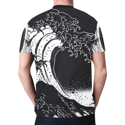 Japanese Great Wave Inhuman Tee New All Over Print T-shirt for Men (Model T45)