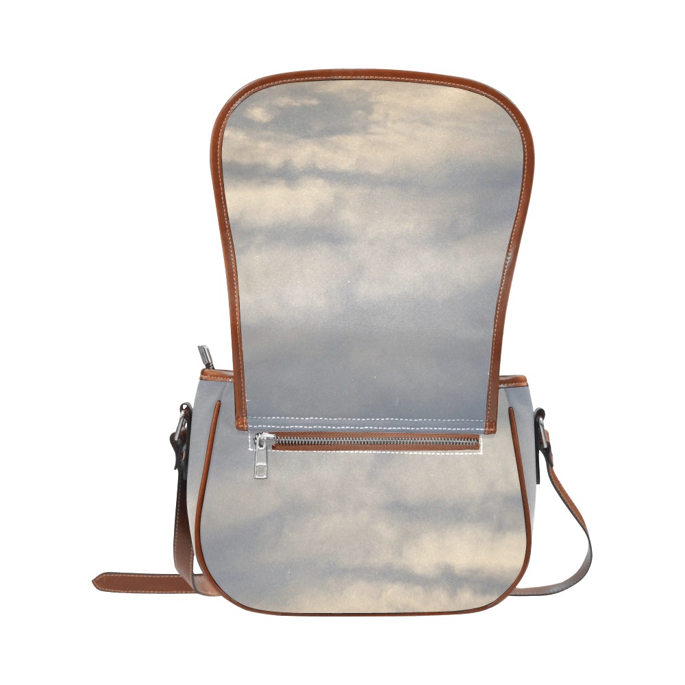 Rippled Cloud Collection Saddle Bag/Small (Model 1649) Full Customization