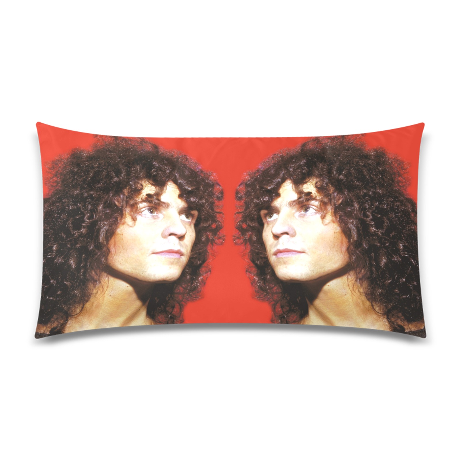 RED MARC BOLAN AND T.REX Rectangle Pillow Case 20"x36"(Twin Sides)