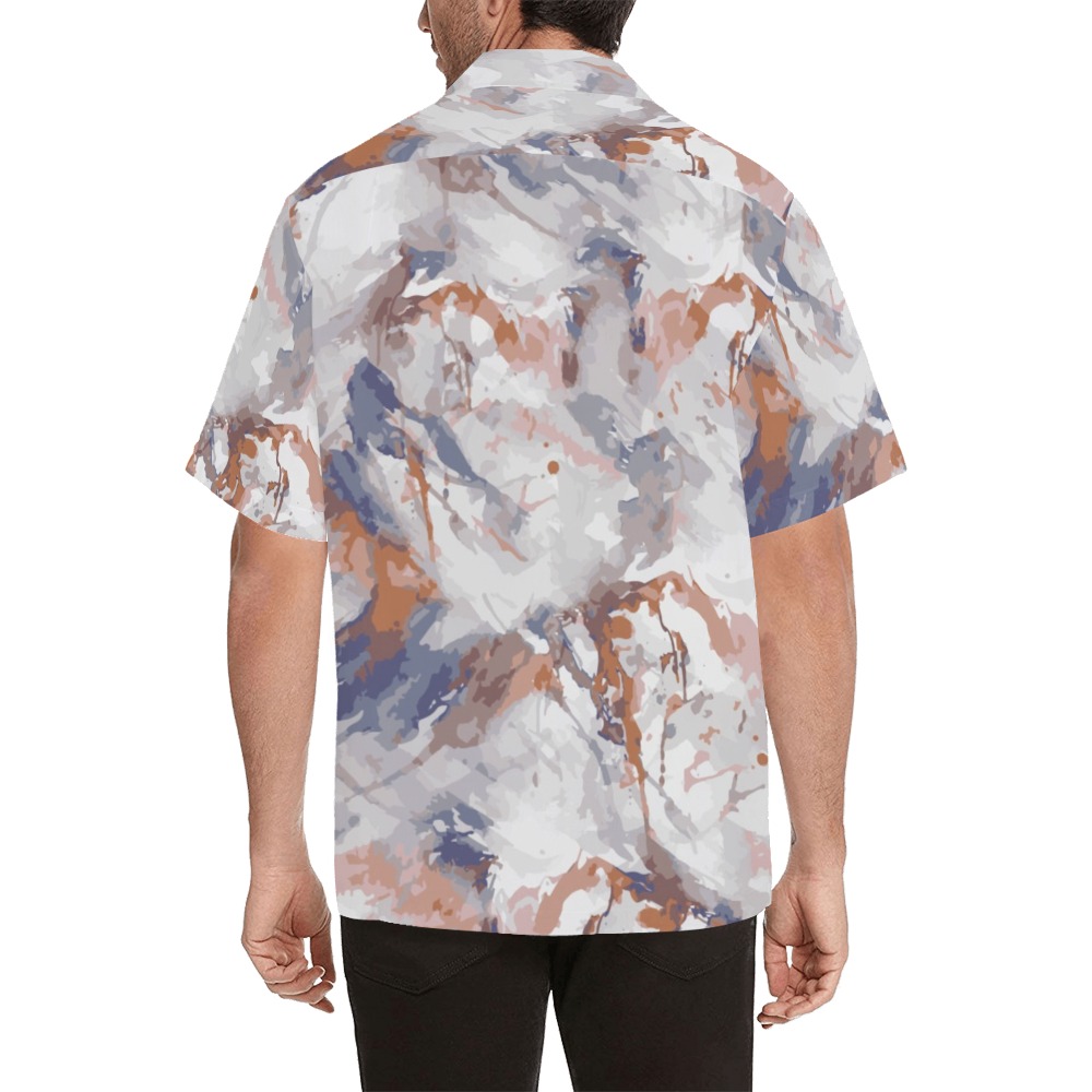 Abstract mountains camouflage Hawaiian Shirt (Model T58)
