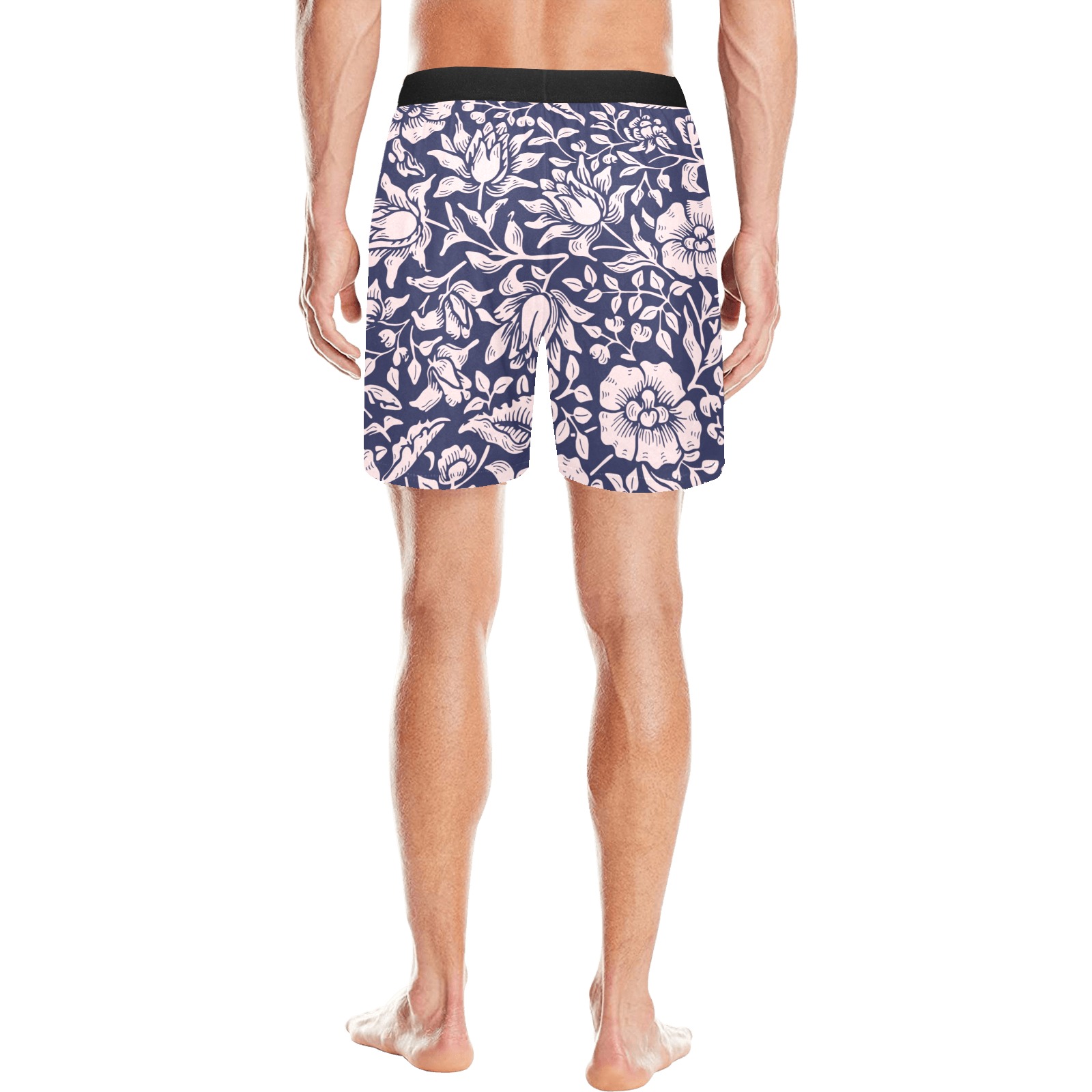 Shorts Men's Mid-Length Pajama Shorts (Model L46)
