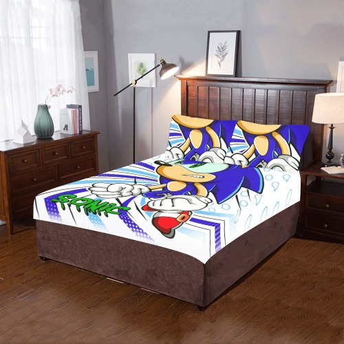 Sonic Bed set 3-Piece Bedding Set