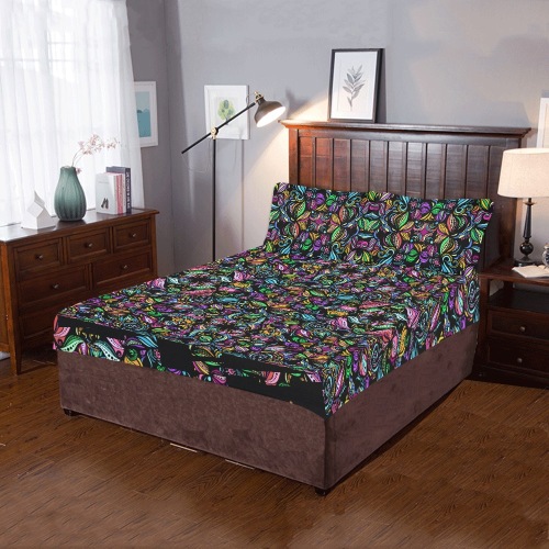 Whimsical Blooms 3-Piece Bedding Set