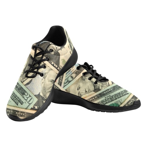US PAPER CURRENCY Men's Athletic Shoes (Model 0200)