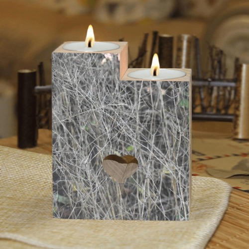 Structure of vines Wooden Candle Holder (Without Candle)