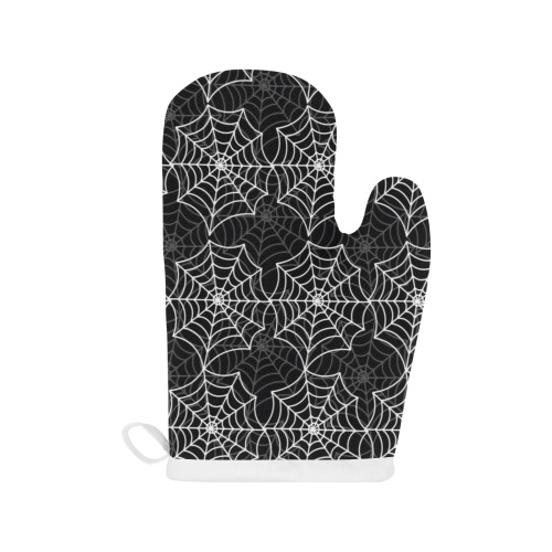 Spider Web Linen Oven Mitt (Two Pieces)