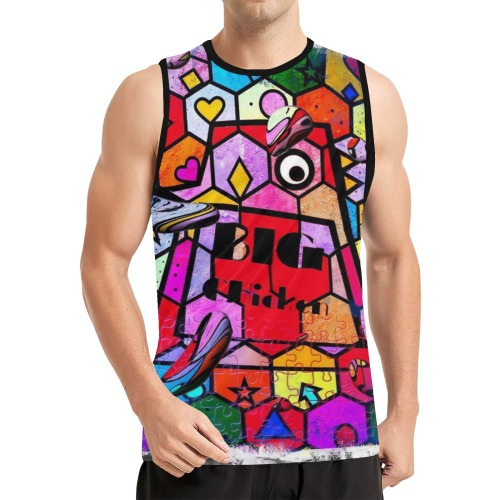 Big Chicken 2021 by Nico Bielow All Over Print Basketball Jersey