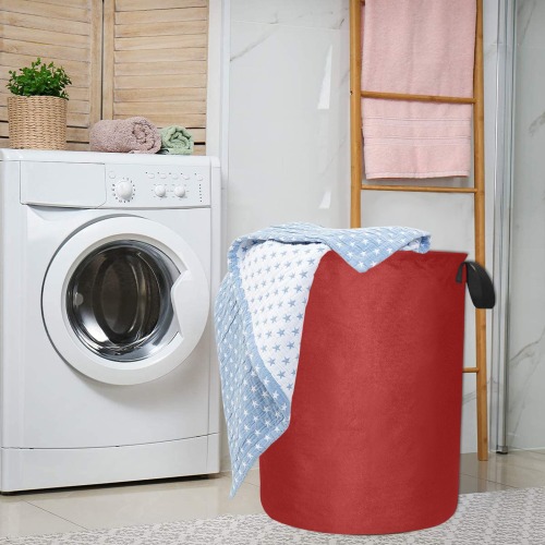 color dark red Laundry Bag (Large)