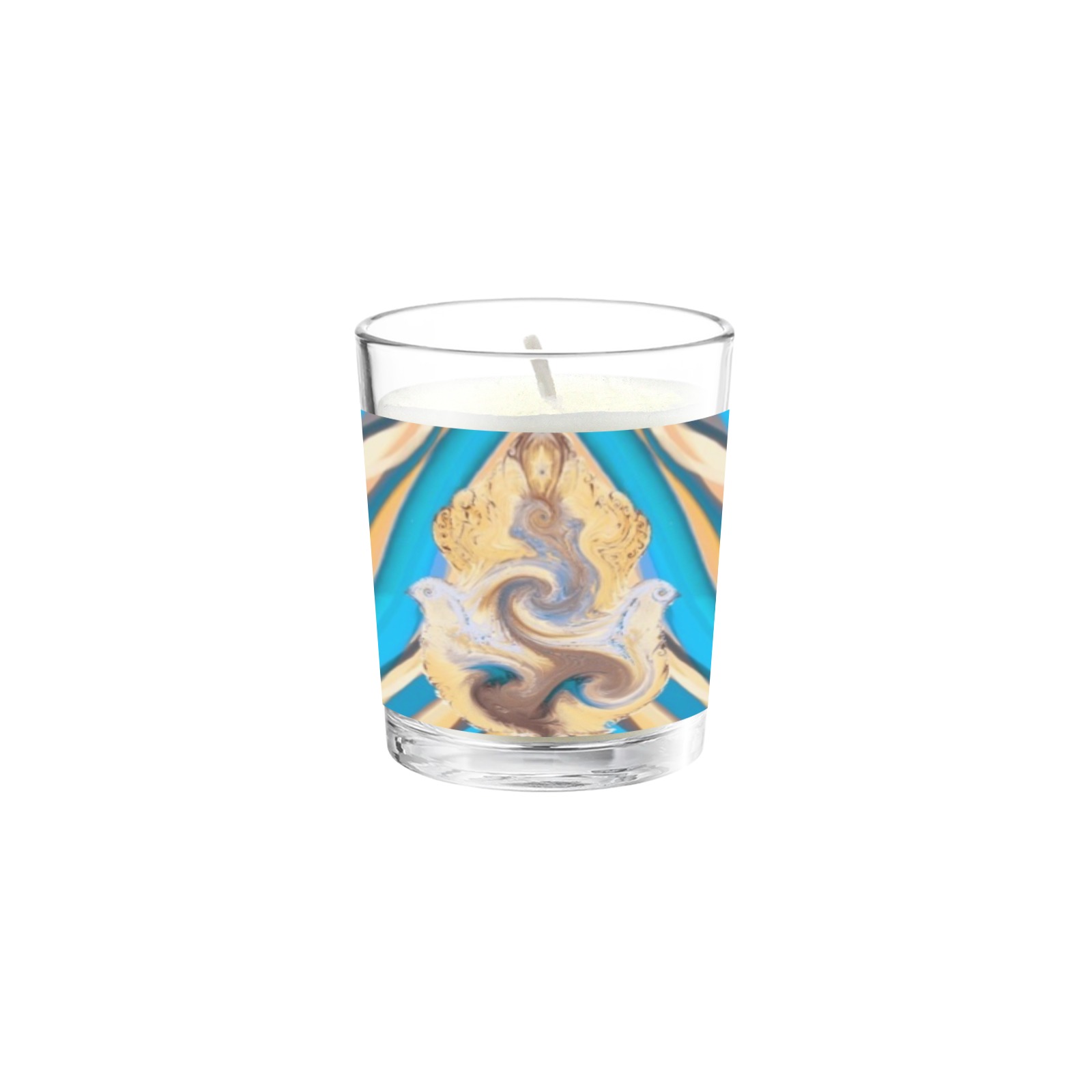 energy 2-hamsa 5 Transparent Candle Cup (Jasmine)