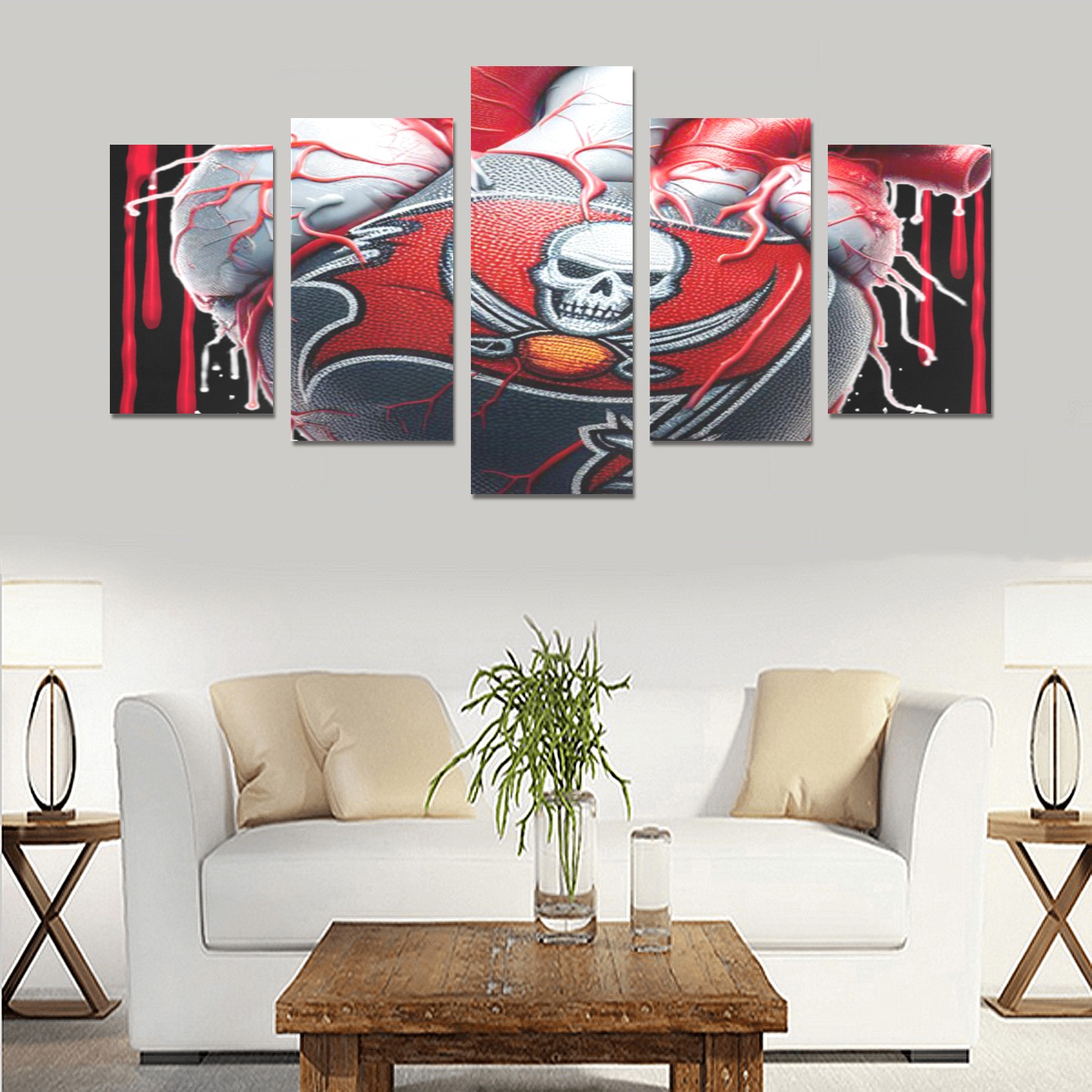 Tampa Bay Buccaneers Canvas Print Sets C (No Frame)