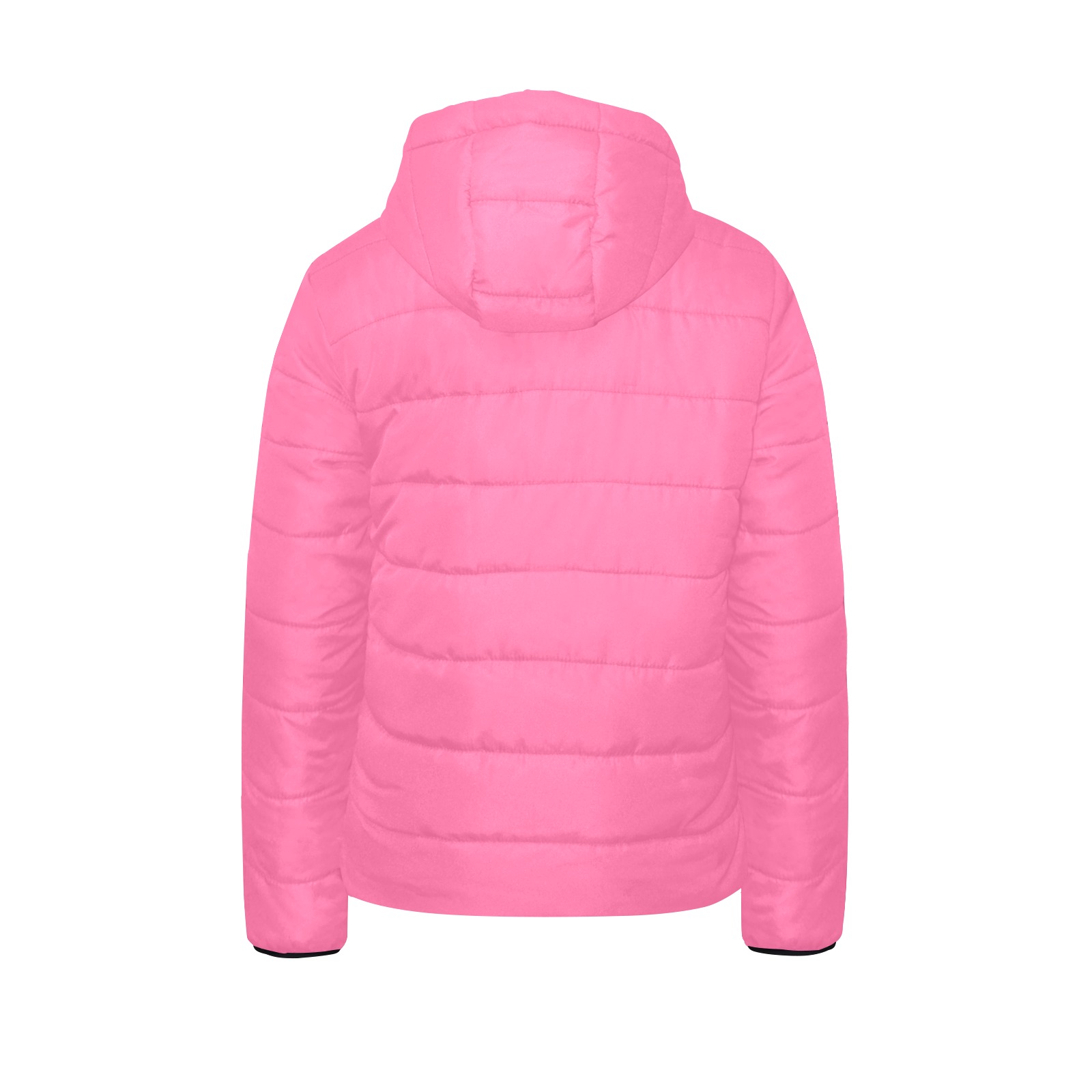 color French pink Kids' Padded Hooded Jacket (Model H45)