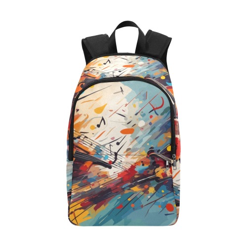Classical music beautiful colorful abstract art Fabric Backpack for Adult (Model 1659)