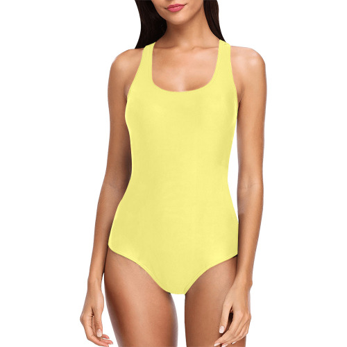 YELLOW Vest One Piece Swimsuit (Model S04)