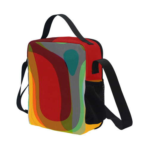 Colorful Abstract 118 All Over Print Crossbody Lunch Bag for Kids (Model 1722)
