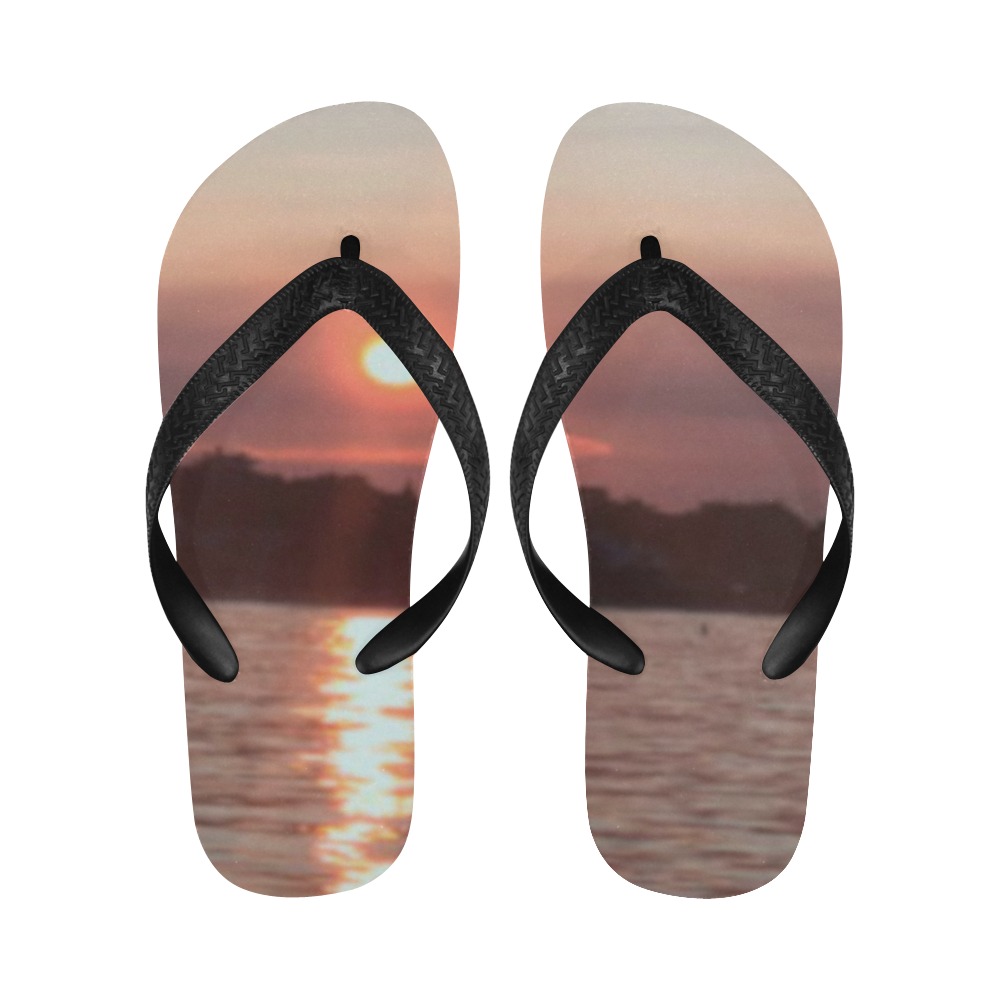 Glazed Sunset Collection Flip Flops for Men/Women (Model 040)