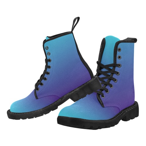 blu mau Martin Boots for Men (Black) (Model 1203H)
