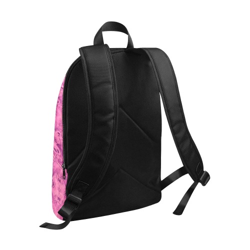 Pink Morning Frost Fractal Fabric Backpack for Adult (Model 1659)