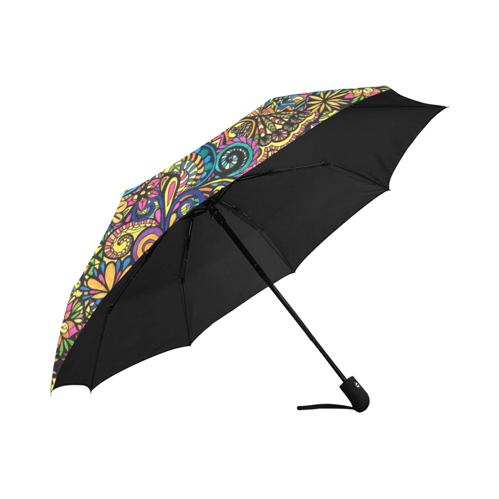 Life's a Circus Anti-UV Auto-Foldable Umbrella (U09)