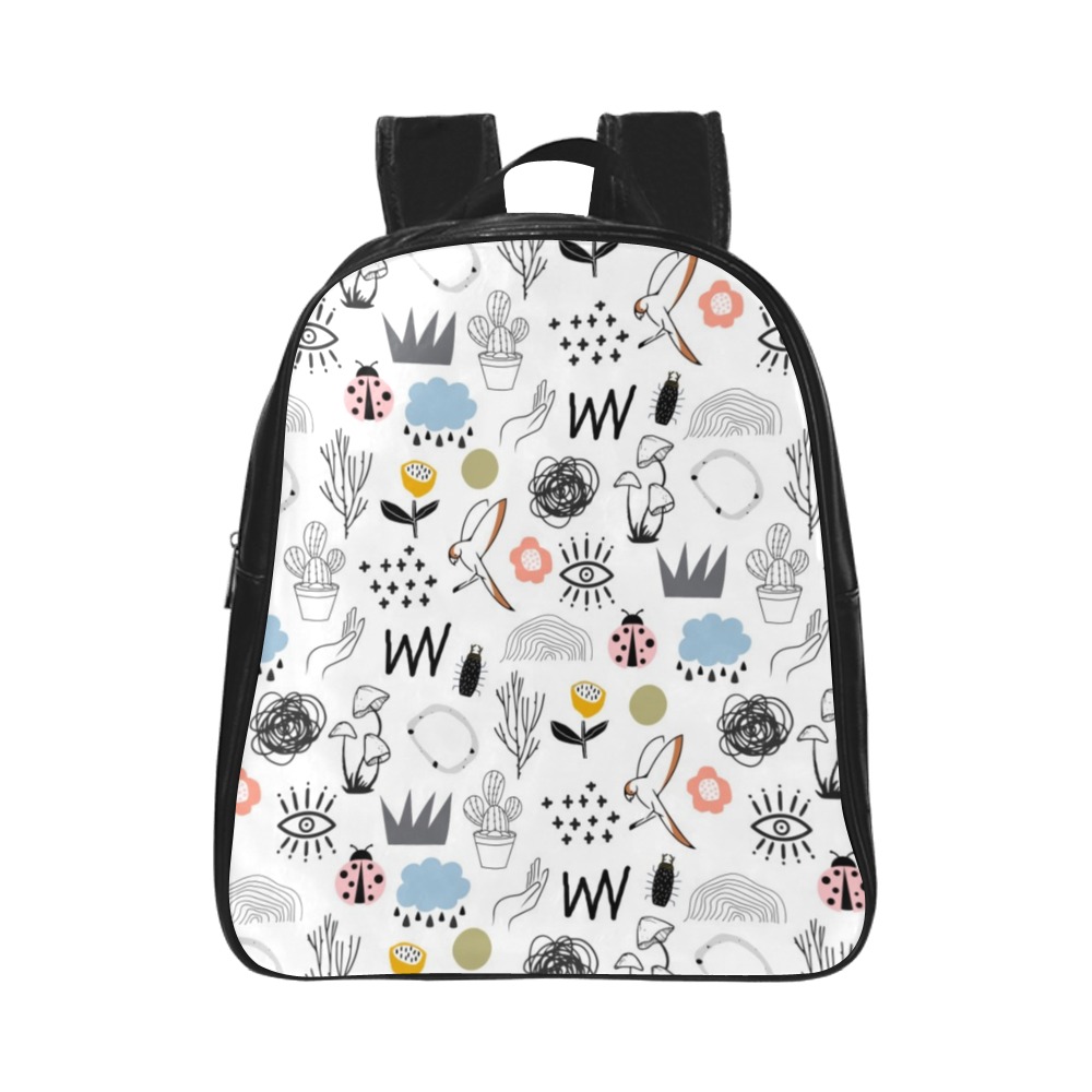 Doodle School Backpack (Model 1601)(Small)