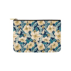 Painted Flowers Carry-All Pouch 9.5''x6''