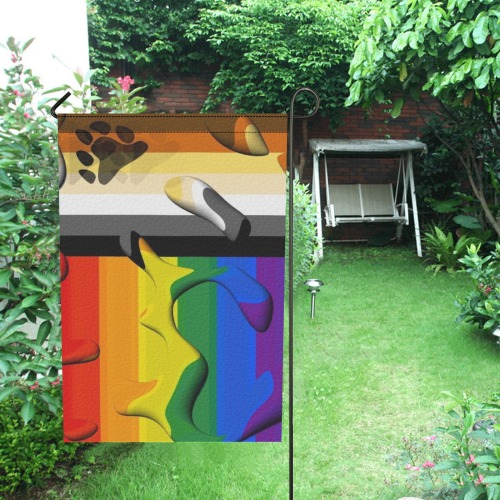 Bears Pride Flag Pop Art by Nico Bielow Garden Flag 12‘’x18‘’(Twin Sides)
