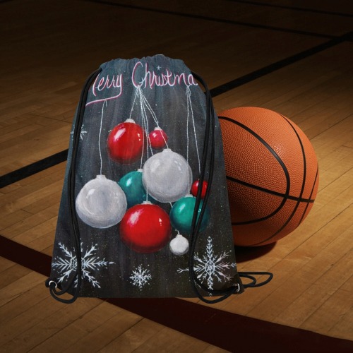 Ornamental Christmas - Light weight bag Medium Drawstring Bag Model 1604 (Twin Sides) 13.8"(W) * 18.1"(H)