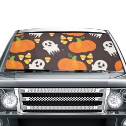 Ghosts and Pumpkins Car Sun Shade Umbrella 58"x29"