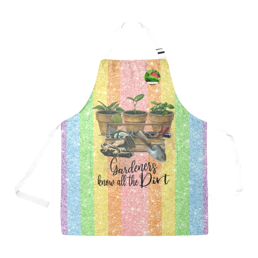 Hilltop Garden Produce by Kai Apron Collection- Gardeners know all the Dirt 53086P21 All Over Print Apron
