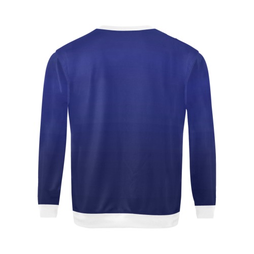 blu e All Over Print Crewneck Sweatshirt for Men (Model H18)
