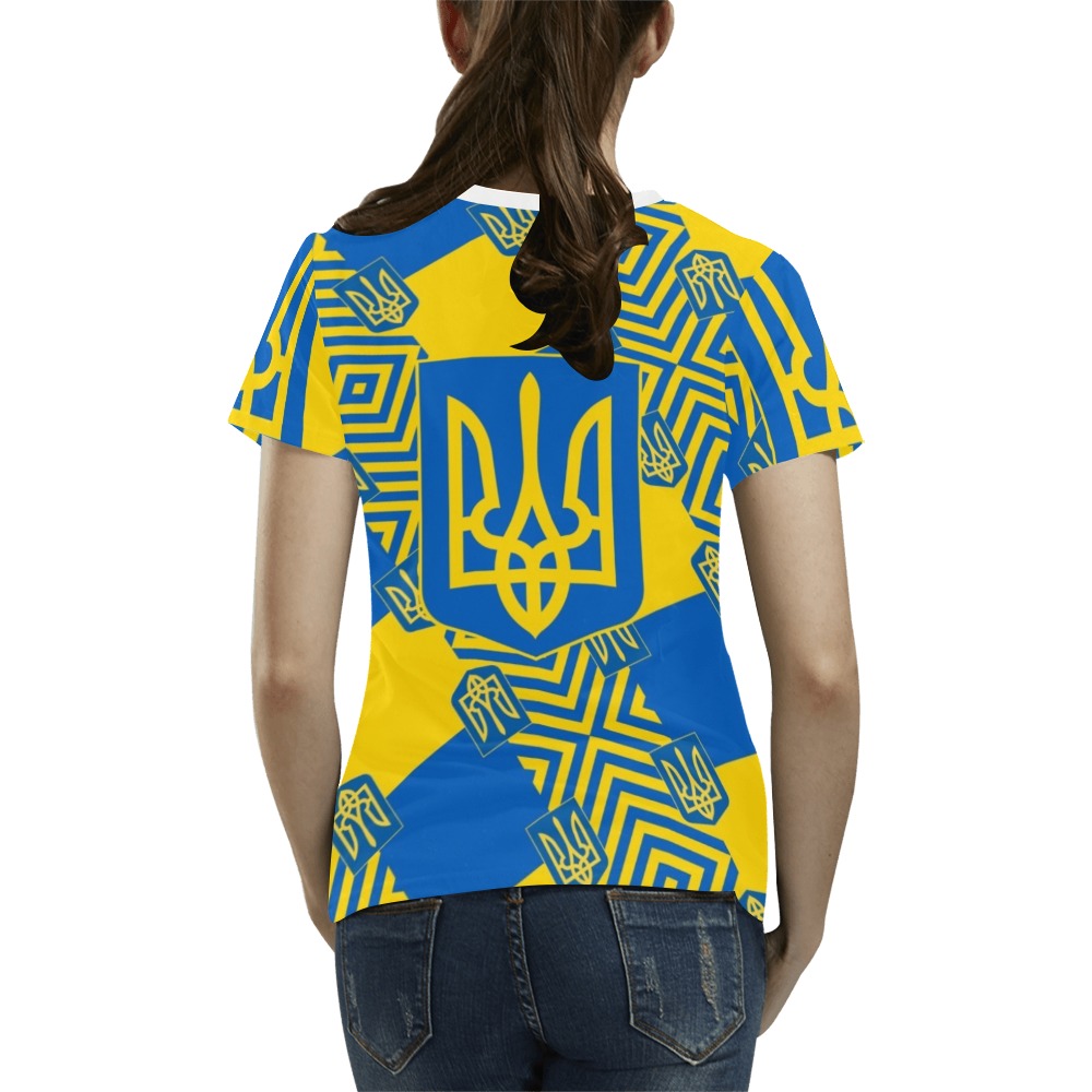 UKRAINE 2 All Over Print T-Shirt for Women (USA Size) (Model T40)