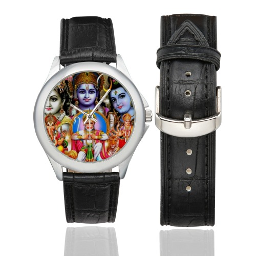 HINDUISM Women's Classic Leather Strap Watch(Model 203)