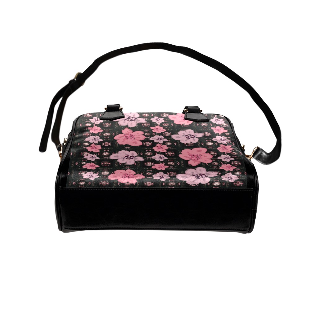 Summertime-Pink Floral Shoulder Handbag (Model 1634)