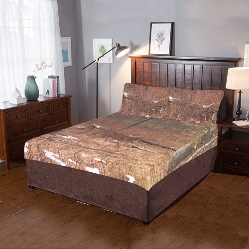Falling tree in the woods 3-Piece Bedding Set
