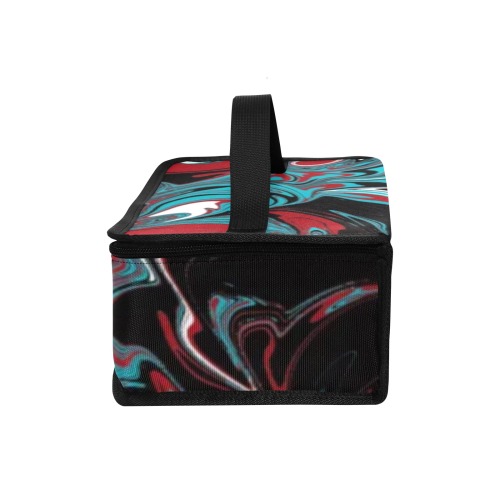 Dark Wave of Colors Portable Insulated Lunch Bag (Model 1727)