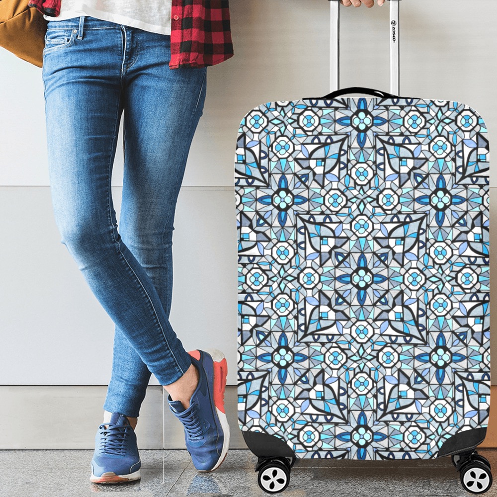Moody Blue Luggage Cover/Large 26"-28"