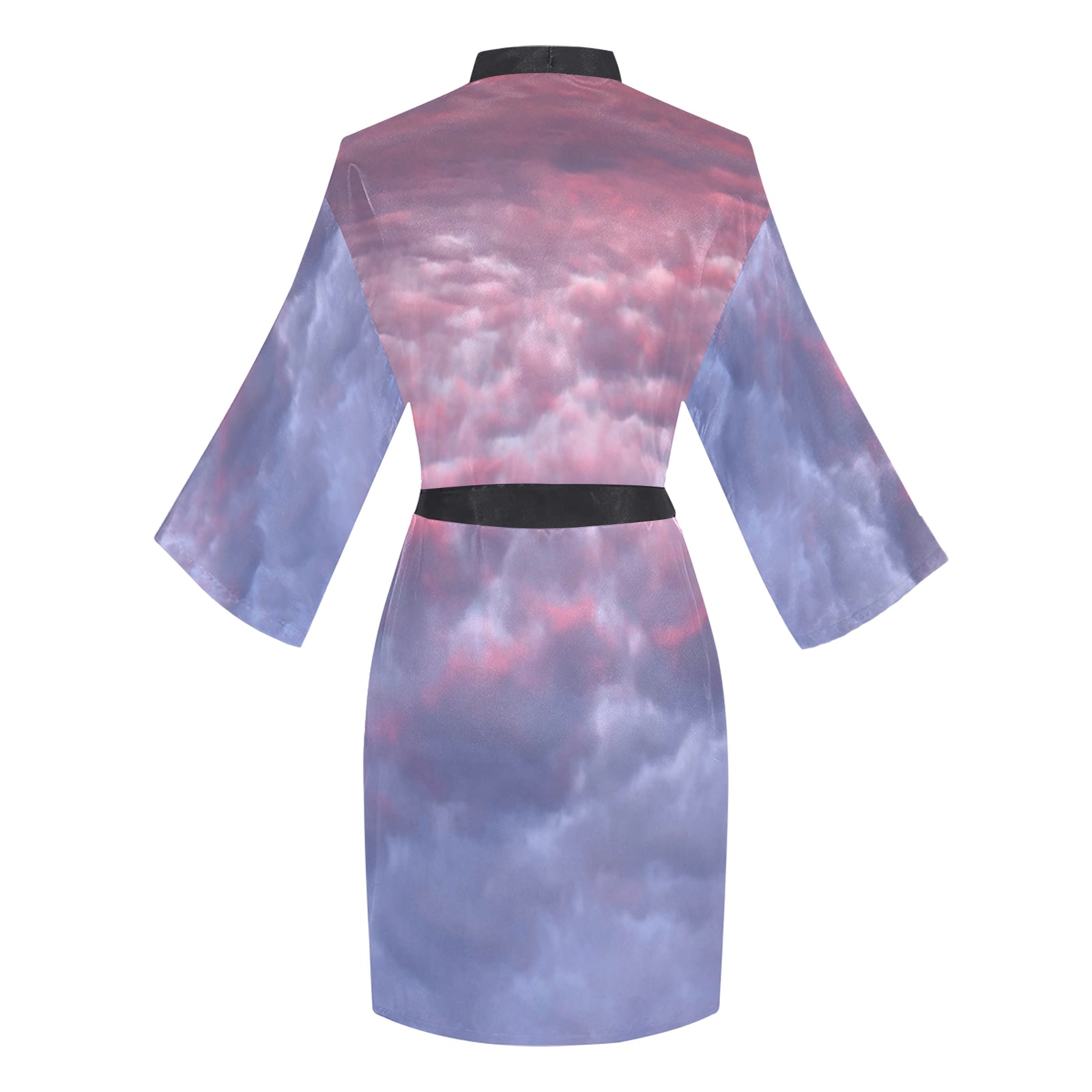 Morning Purple Sunrise Collection Long Sleeve Kimono Robe