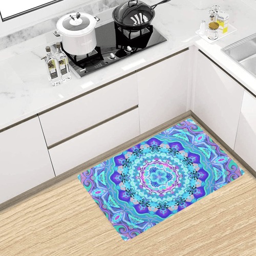 russian mandala 21 Kitchen Mat 28"x17"