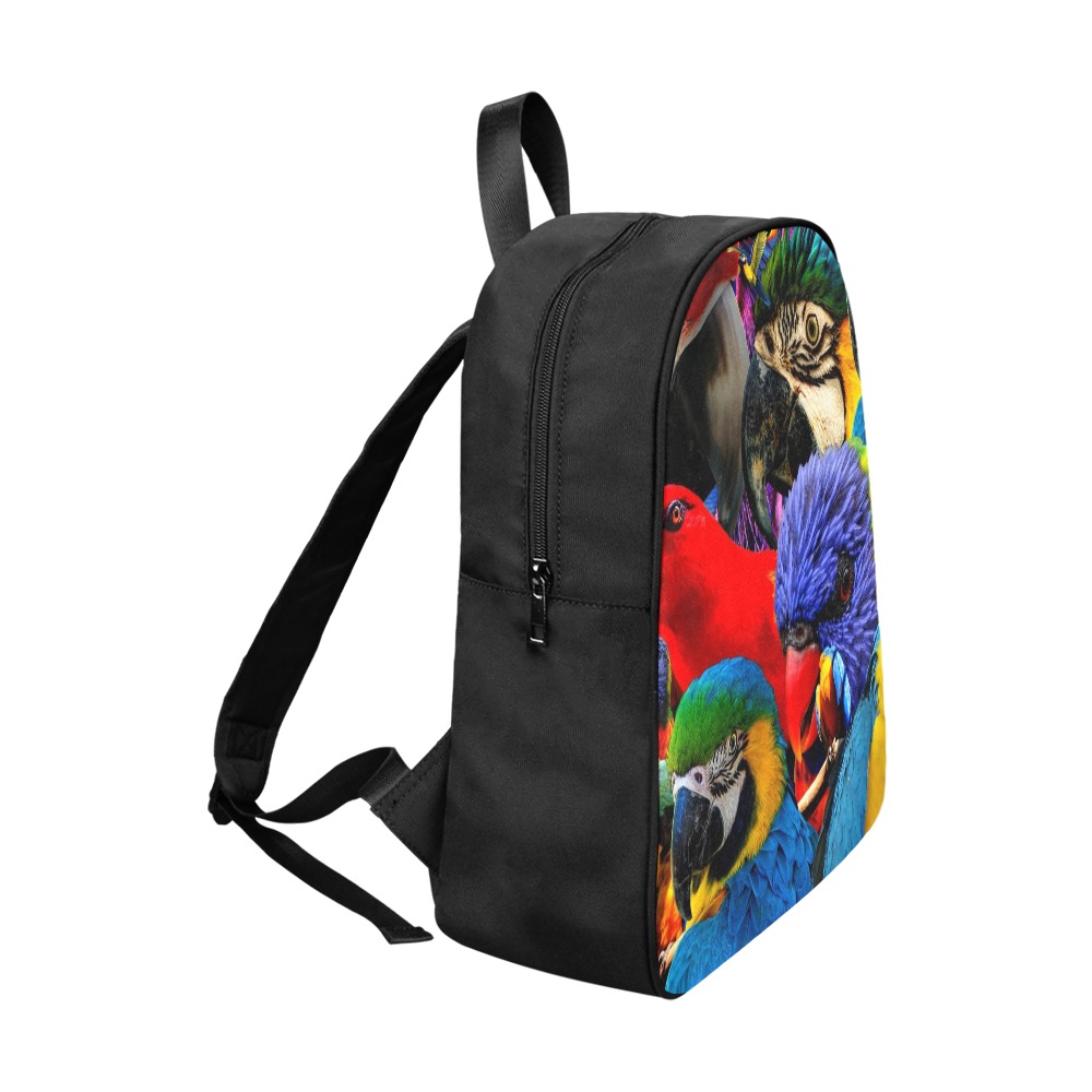 PARROTS Fabric School Backpack (Model 1682) (Large)
