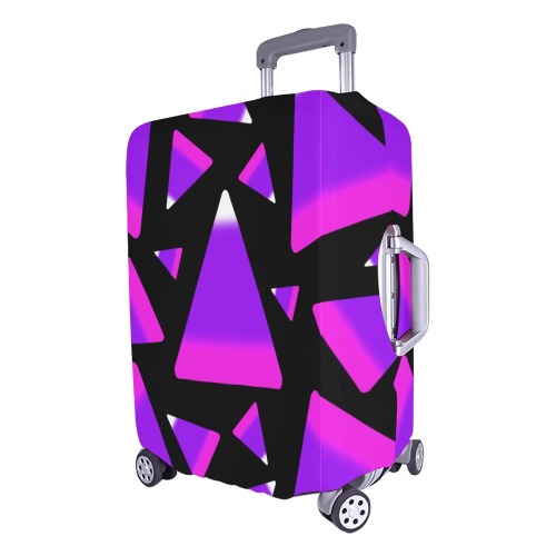 Candy Corn Pink and Purple Luggage Cover/Large 26"-28"