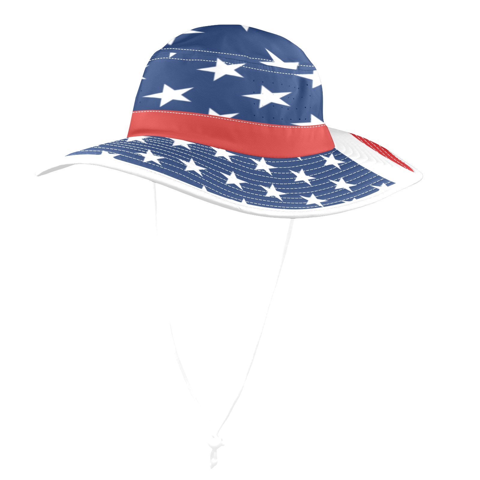 USA Flag Summer Hat Wide Brim Bucket Hat